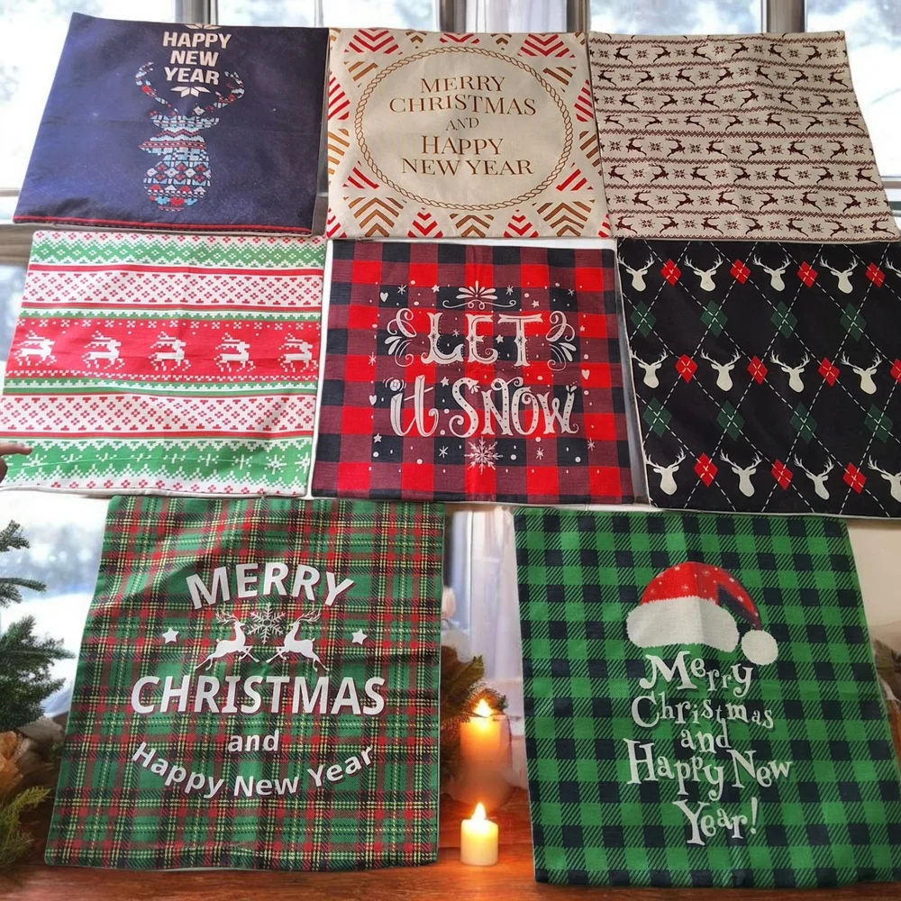 Festive Christmas Cushion‎ Covers Set